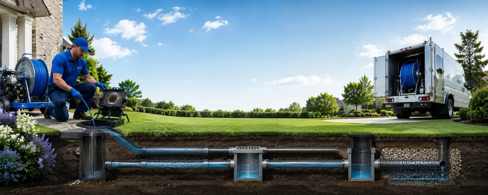 Outdoor drain cleaning information for Ethridge, TN